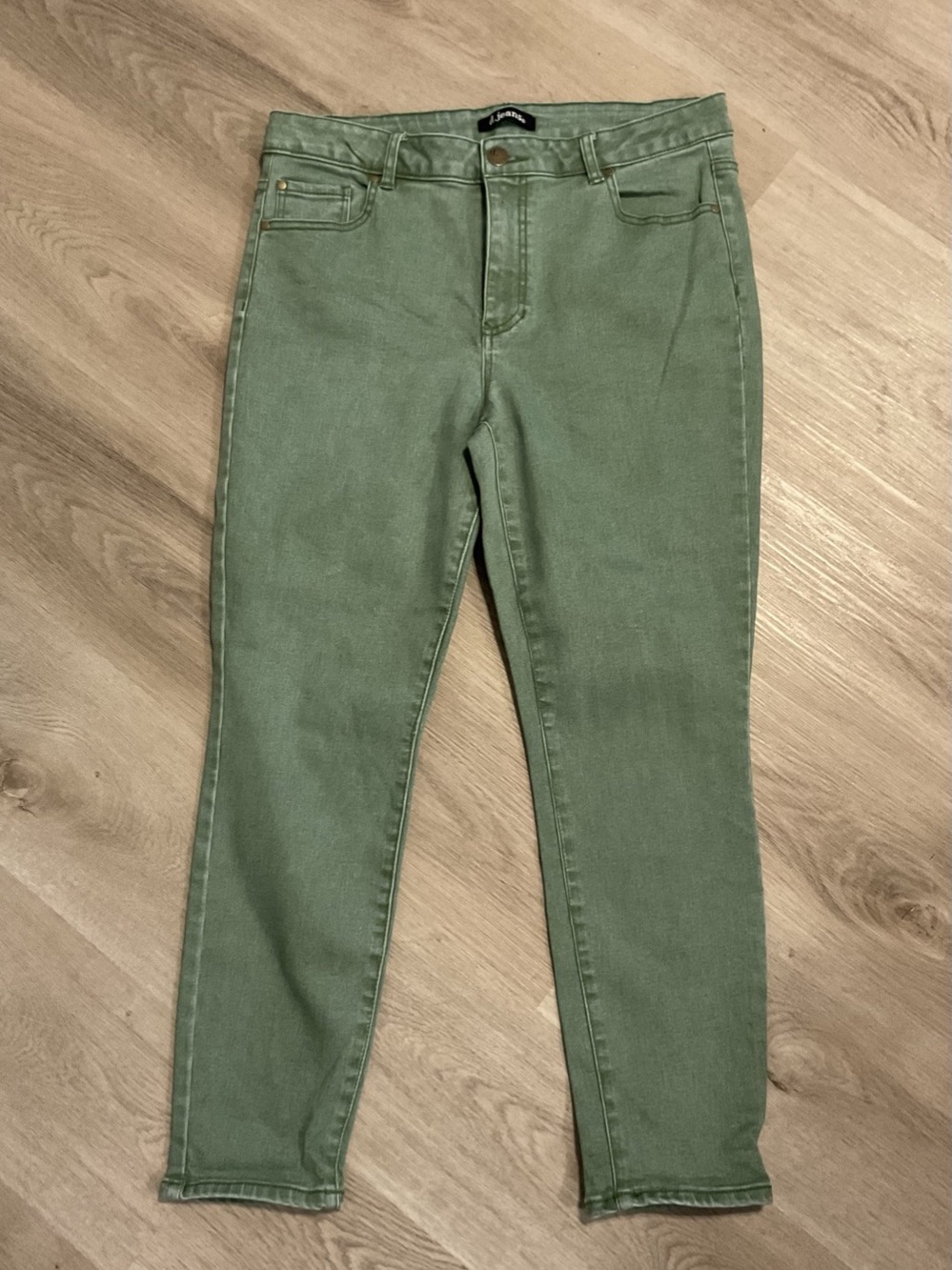 d.jeans Green Skinny Jeans Waist 12 Like New